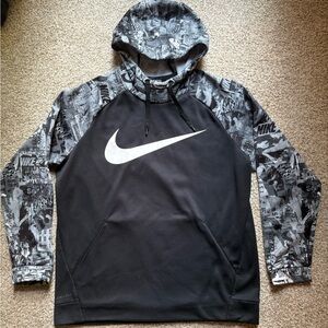 Nike Dri-FIT Black and Gray Hoodie